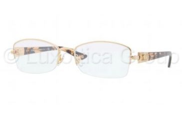 Image of Versace VE1206B Eyeglass Frames 1324-5117 - Gold Frame