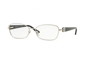 Image of Versace VE1210BM Single Vision Prescription Eyeglasses 1000-52 - Silver Frame