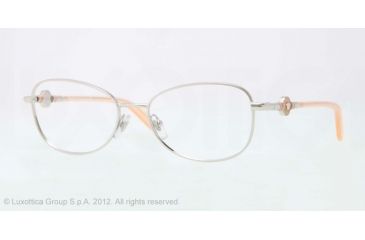 Image of Versace VE1214 Single Vision Prescription Eyeglasses 1000-52 - Silver Frame, Demo Lens Lenses