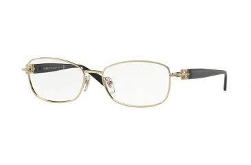 Image of Versace VE1226B Bifocal Prescription Eyeglasses 1252-52 - Light Gold Frame