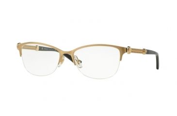 Image of Versace VE1228 Bifocal Prescription Eyeglasses 1352-53 - Brushed Gold Frame