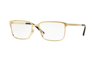 Image of Versace VE1232 Progressive Prescription Eyeglasses 1002-56 - Gold Frame