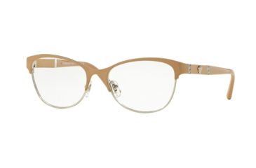 Image of Versace VE1233Q Eyeglass Frames 1367-53 - Beige/silver Frame