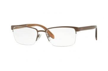 Image of Versace VE1241 Single Vision Prescription Eyeglasses, 54mm, Brushed Brown, VE1241-1269-54-SV