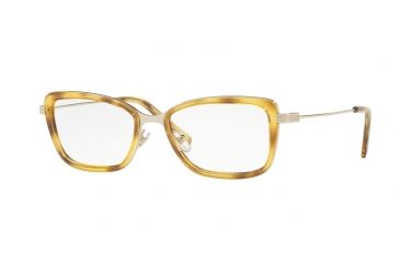 Image of Versace VE1243 Progressive Prescription Eyeglasses 1400-52 - Pale Gold / Havana Frame