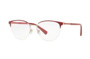 Image of Versace VE1247 Eyeglass Frames 1408-52 - Red/pale Gold Frame