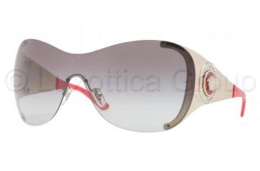 Image of Versace VE2135B Sunglasses 125211-0138 - Pale Gold Frame, Gray Gradient Lenses