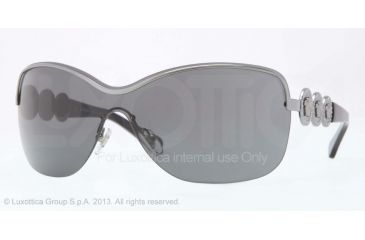 Image of Versace VE2146B Sunglasses 100187-36 - Gunmetal Frame, Gray Lenses