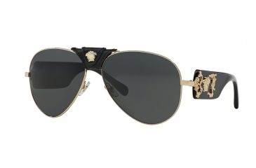 Image of Versace VE2150Q Progressive Prescription Sunglasses VE2150Q-100287-62 - Lens Diameter 62 mm, Frame Color Gold