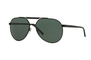 Image of Versace VE2155 Sunglasses 126171-59 - Matte Black Frame, Grey Green Lenses