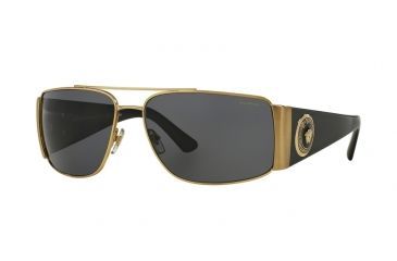 Image of Versace VE2163 Progressive Prescription Sunglasses VE2163-100281-63 - Lens Diameter 63 mm, Frame Color Gold