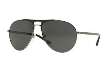 Image of Versace VE2164 Single Vision Prescription Sunglasses VE2164-100187-60 - Lens Diameter 60 mm, Frame Color Gunmetal / Matte Black