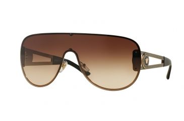 Image of Versace VE2166 Single Vision Prescription Sunglasses VE2166-125213-41 - Lens Diameter 141 mm, Lens Diameter 41 mm, Frame Color Pale Gold