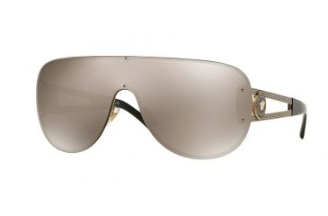 Image of Versace VE2166 Single Vision Prescription Sunglasses VE2166-12525A-41 - Lens Diameter 141 mm, Lens Diameter 41 mm, Frame Color Pale Gold