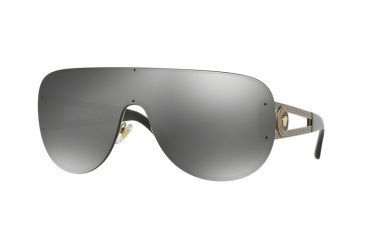 Image of Versace VE2166 Single Vision Prescription Sunglasses VE2166-12526G-41 - Lens Diameter 141 mm, Lens Diameter 41 mm, Frame Color Pale Gold