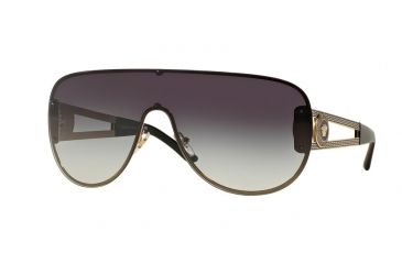 Image of Versace VE2166 Single Vision Prescription Sunglasses VE2166-12528G-41 - Lens Diameter 141 mm, Lens Diameter 41 mm, Frame Color Pale Gold