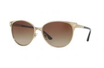 Image of Versace VE2168 Bifocal Prescription Sunglasses VE2168-133913-57 - Lens Diameter 57 mm, Frame Color Brushed Pale Gold