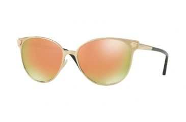 Image of Versace VE2168 Bifocal Prescription Sunglasses VE2168-13394Z-57 - Lens Diameter 57 mm, Frame Color Brushed Pale Gold
