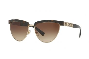 Image of Versace VE2169 Single Vision Prescription Sunglasses VE2169-125213-56 - Lens Diameter 56 mm, Frame Color Havana/pale Gold
