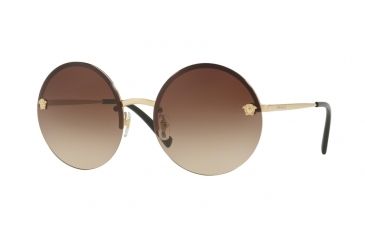 Image of Versace VE2176 Progressive Prescription Sunglasses VE2176-125213-59 - Lens Diameter 59 mm, Frame Color Pale Gold