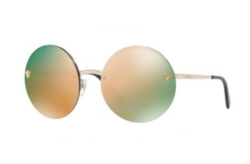 Image of Versace VE2176 Progressive Prescription Sunglasses VE2176-12524Z-59 - Lens Diameter 59 mm, Frame Color Pale Gold