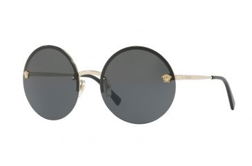 Image of Versace VE2176 Progressive Prescription Sunglasses VE2176-125287-59 - Lens Diameter 59 mm, Frame Color Pale Gold