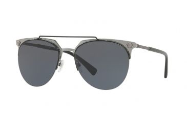 Image of Versace VE2181 Bifocal Prescription Sunglasses VE2181-100187-57 - Lens Diameter 57 mm, Frame Color Matte Black/Gunmetal