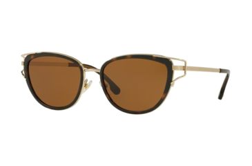 Image of Versace VE2203 Sunglasses 144073-53 - Havana/pale Gold Frame, Brown Lenses