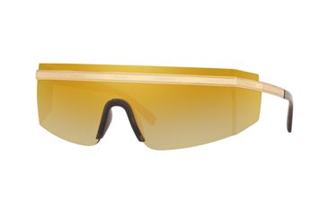 Image of Versace VE2208 Sunglasses 10027P-45 - , Brown Mirror Gold Lenses