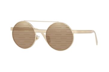 Image of Versace VE2210 Sunglasses 1252V3-52 - , Brown Tamp Versace Silver Gold Lenses