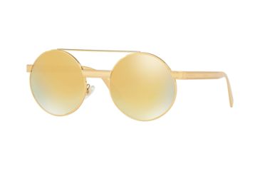 Image of Versace VE2210 Sunglasses 14557P-52 - , Brown Mirror Gold Lenses