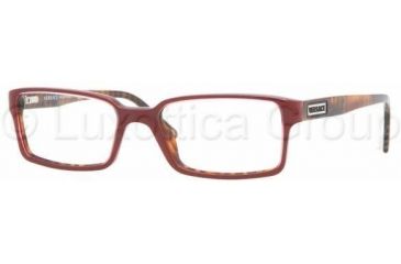 Image of Versace VE3142 Single Vision Prescription Eyewear 868-5217 - Red/Havana 