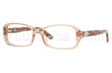 Image of Versace VE3146B Progressive Prescription Eyeglasses 772-5116 - Brown Transparent 