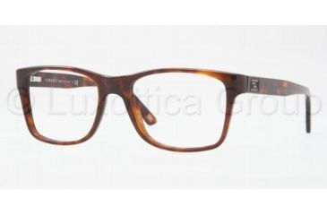 Image of Versace VE3151 Single Vision Prescription Eyeglasses 879-5418 - Havana Frame