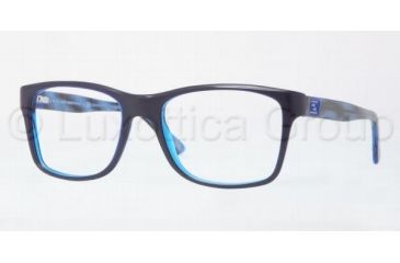 Image of Versace VE3151 Single Vision Prescription Eyeglasses 904-5218 - Blue / Transparent Blue Frame