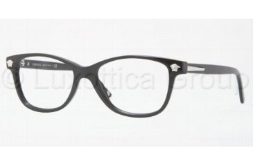Image of Versace VE3153 Eyeglass Frames GB1-5316 - Shiny Black 