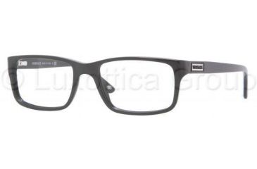 Image of Versace VE3154 Progressive Prescription Eyeglasses GB1-5417 - Shiny Black Frame