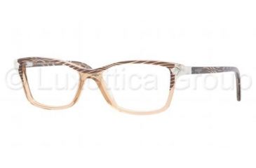 Image of Versace VE3156 Progressive Prescription Eyeglasses 934-5315 - Waves Brown Frame, Demo Lens Lenses