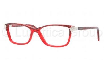 Image of Versace VE3156 Progressive Prescription Eyeglasses 935-5115 - Waves Red Frame, Demo Lens Lenses