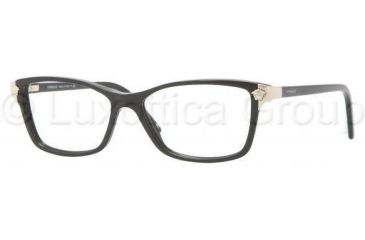 Image of Versace VE3156 Progressive Prescription Eyeglasses GB1-5315 - Black Frame