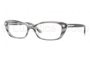 Image of Versace VE3159 Bifocal Prescription Eyeglasses 933-5116 - Black Rule Frame, Demo Lens Lenses