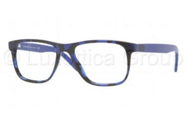 Image of Versace VE3162 Bifocal Prescription Eyeglasses 980-5217 - Blue Havana Frame, Demo Lens Lenses