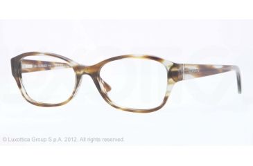 Image of Versace VE3176 Eyeglass Frames 5042-53 - Striped Olive Frame, Demo Lens Lenses