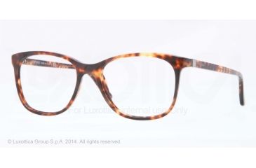 Image of Versace VE3187 Single Vision Prescription Eyeglasses 954-55 - Striped Havana Frame