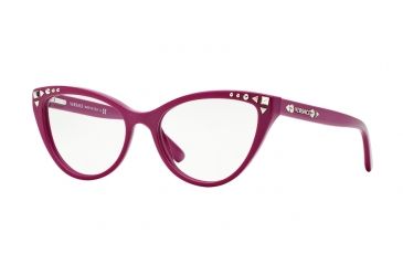 Image of Versace VE3191 Single Vision Prescription Eyeglasses 5067-52 - Cyclamen Frame