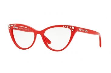 Image of Versace VE3191 Single Vision Prescription Eyeglasses 5112-52 - Orange Frame