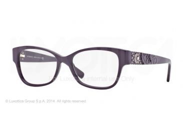 Image of Versace VE3196 Single Vision Prescription Eyeglasses 5066-54 - Violet Frame