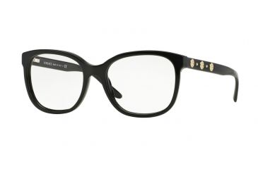Image of Versace VE3203 Bifocal Prescription Eyeglasses GB1-51 - Black Frame