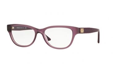 Image of Versace VE3204A Progressive Prescription Eyeglasses 5029-53 - Mattte Transparent Violet Frame