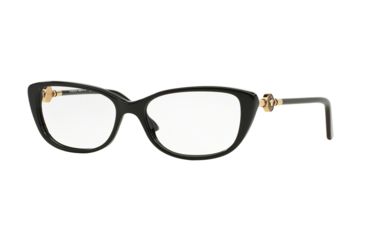 Image of Versace VE3206A Single Vision Prescription Eyeglasses GB1-54 - Black Frame